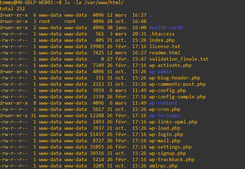 Configuration SSH WordPress